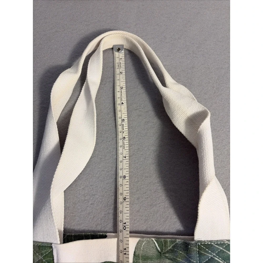 Tommy Bahama Woman's Canvas Tote, Green Floral Summer Tropical Vacation